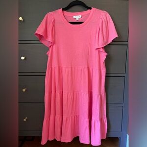 Pink dress from J Crew